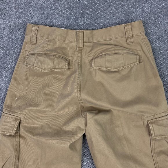 Vintage Y2K Old Navy Loose Cargo Pants Men's 29 x 30 Khaki Baggy Wide Leg - Picture 5 of 14